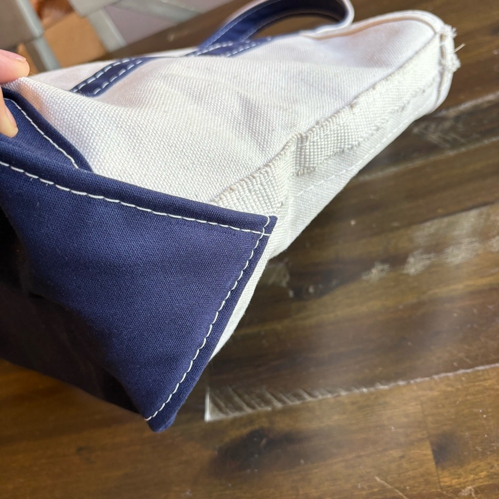 L.L. Bean Boat and Tote Blue Canvas San Francisco Logo Embroidered Company USA - Picture 12 of 13